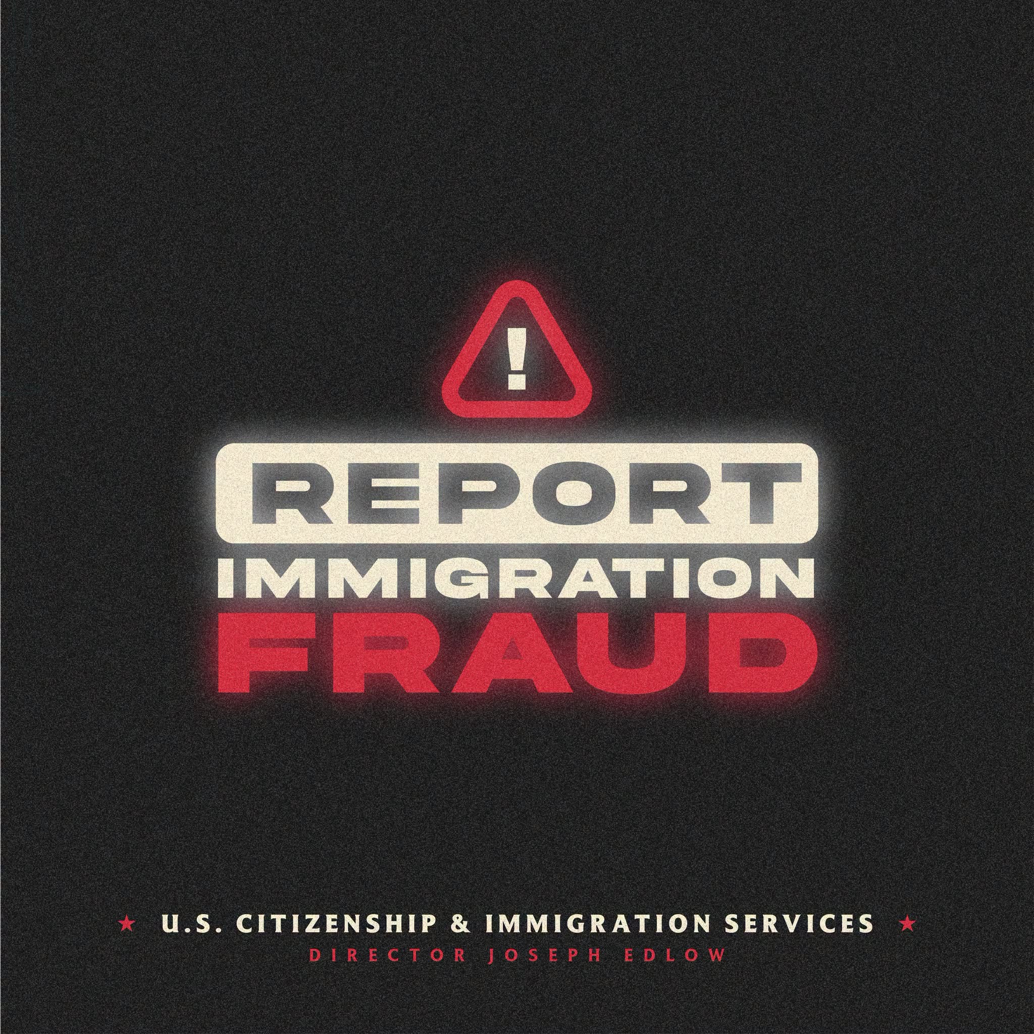 [USCIS · Threads] #FraudFriday: Suspect immigration fraud?