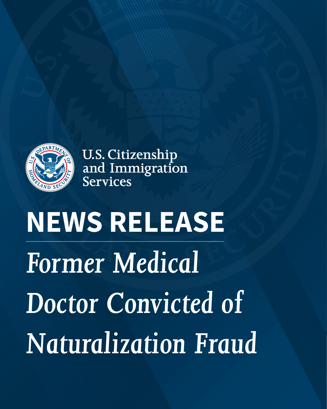 [USCIS · Threads] CONVICTED: A former Ohio doctor was convicted of naturalization fraud after lyin…